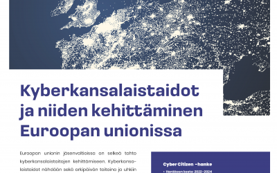 Tutkimusraportin tiivistelmä: Kyberkansalaistaidot ja niiden kehittäminen Euroopan unionissa